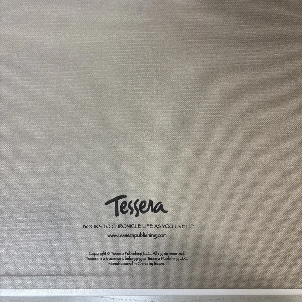 Tessera Publishing Our Wedding Memory Book White Silk Silver Bow‎ Keepsake Album